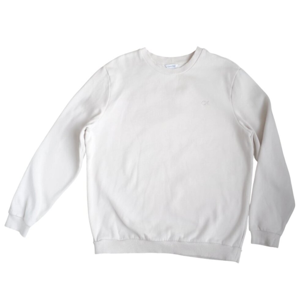 Calvin Klein Men’s Crewneck Sweatshirt – Beige / Cream, Size XL